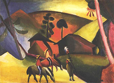 Native Americans on Horses August Macke